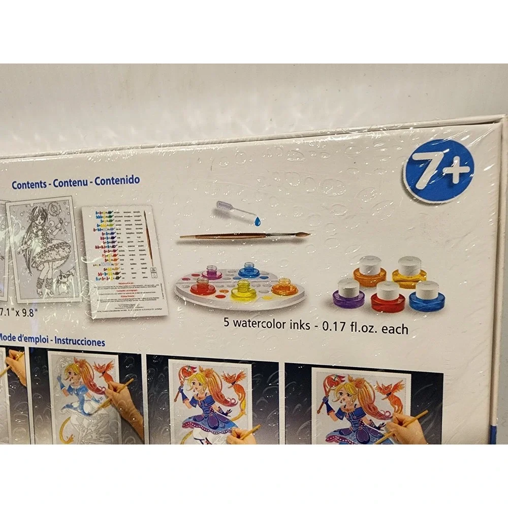 SentoSphere Aquarellum Junior‎ - Magical Girls - embossed canvas kit - NIB